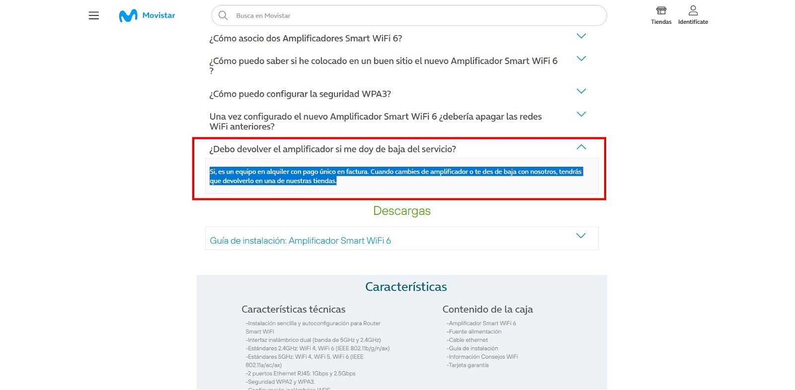 Amplificador Smart WiFi vs. Amplificador Smart WiFi 6 de Movistar