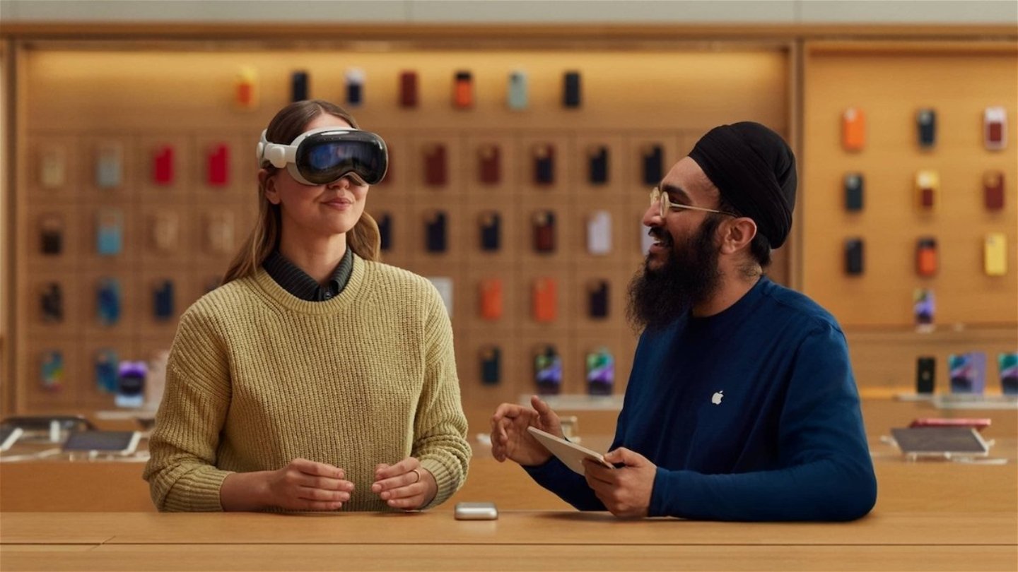 Apple Vision Pro en una Apple Store