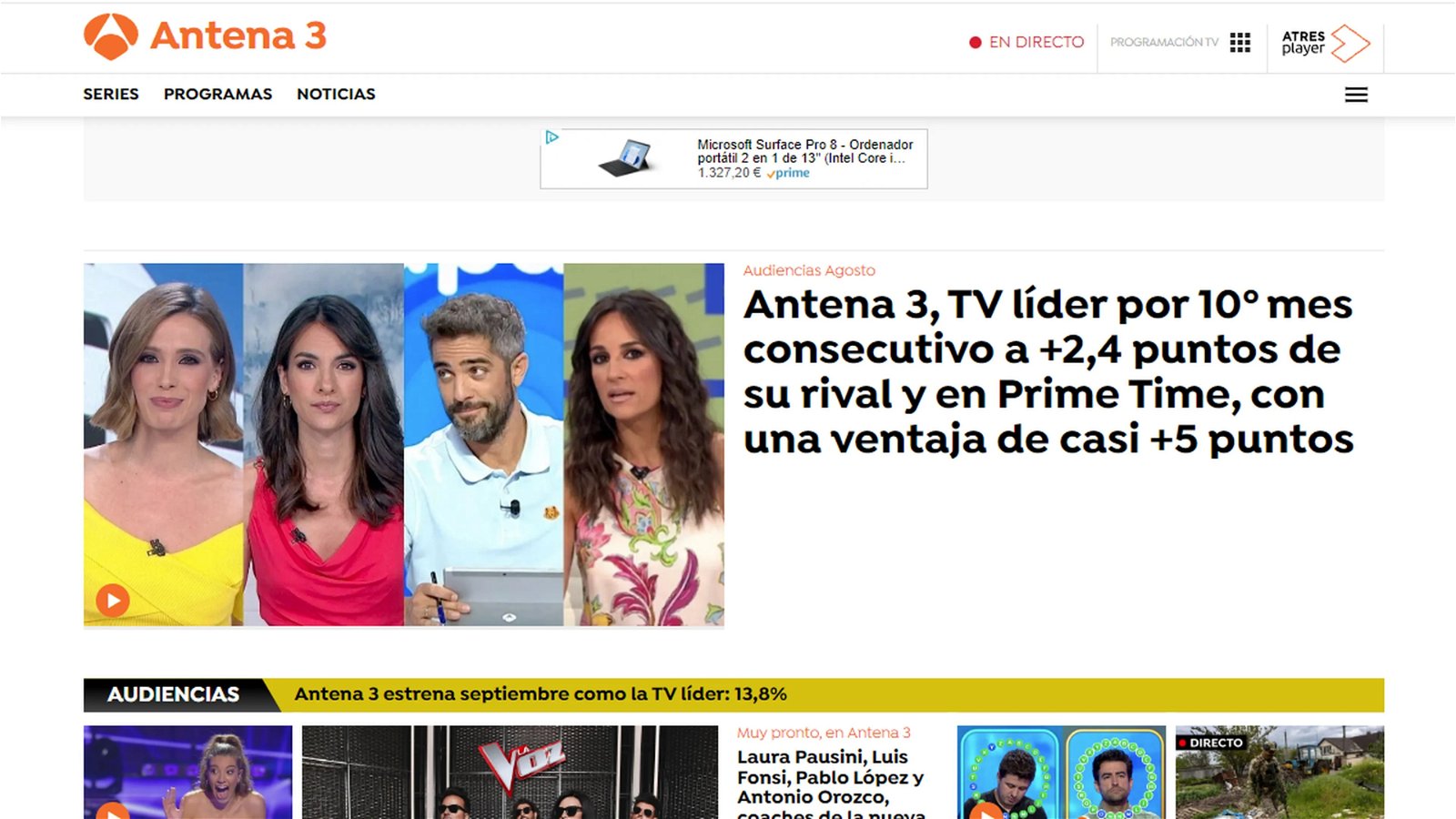 Web de Antena 3