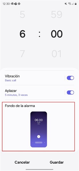 Así puedes cambiar el fondo de la pantalla de alarma en tu móvil Samsung con One UI 6.1