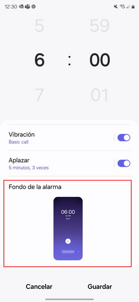 Así puedes cambiar el fondo de la pantalla de alarma en tu móvil Samsung con One UI 6.1