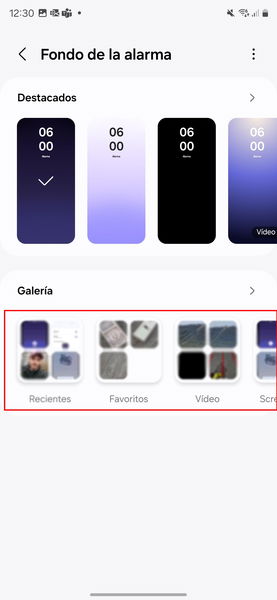 Así puedes cambiar el fondo de la pantalla de alarma en tu móvil Samsung con One UI 6.1
