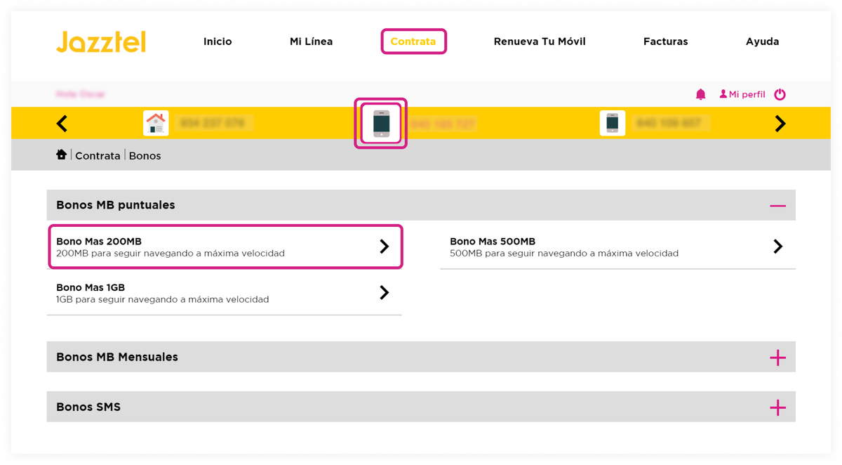 Cómo ver el consumo en Jazztel y saber cuántos gigas te quedan