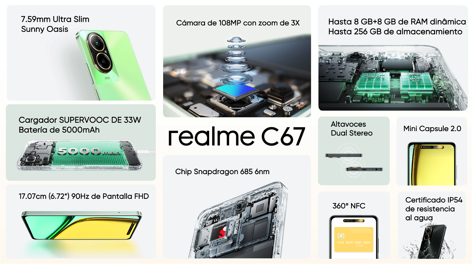 El realme C67 ya está disponible en España: 5.000 mAh y 108 MP por menos de 160 euros