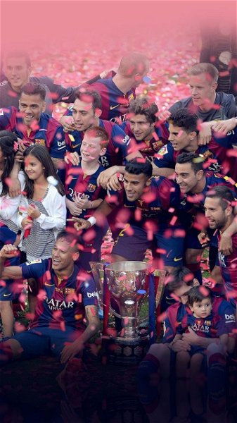 Festejo Barcelona campeon fondo de pantalla