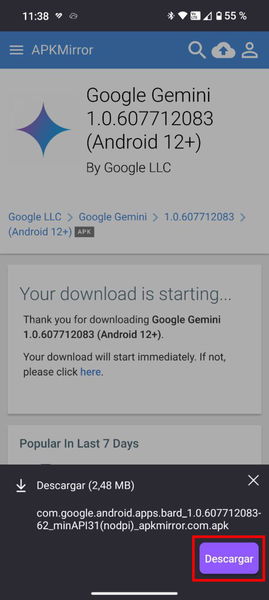 Cómo reemplazar el Asistente de Google por Gemini en tu móvil Android