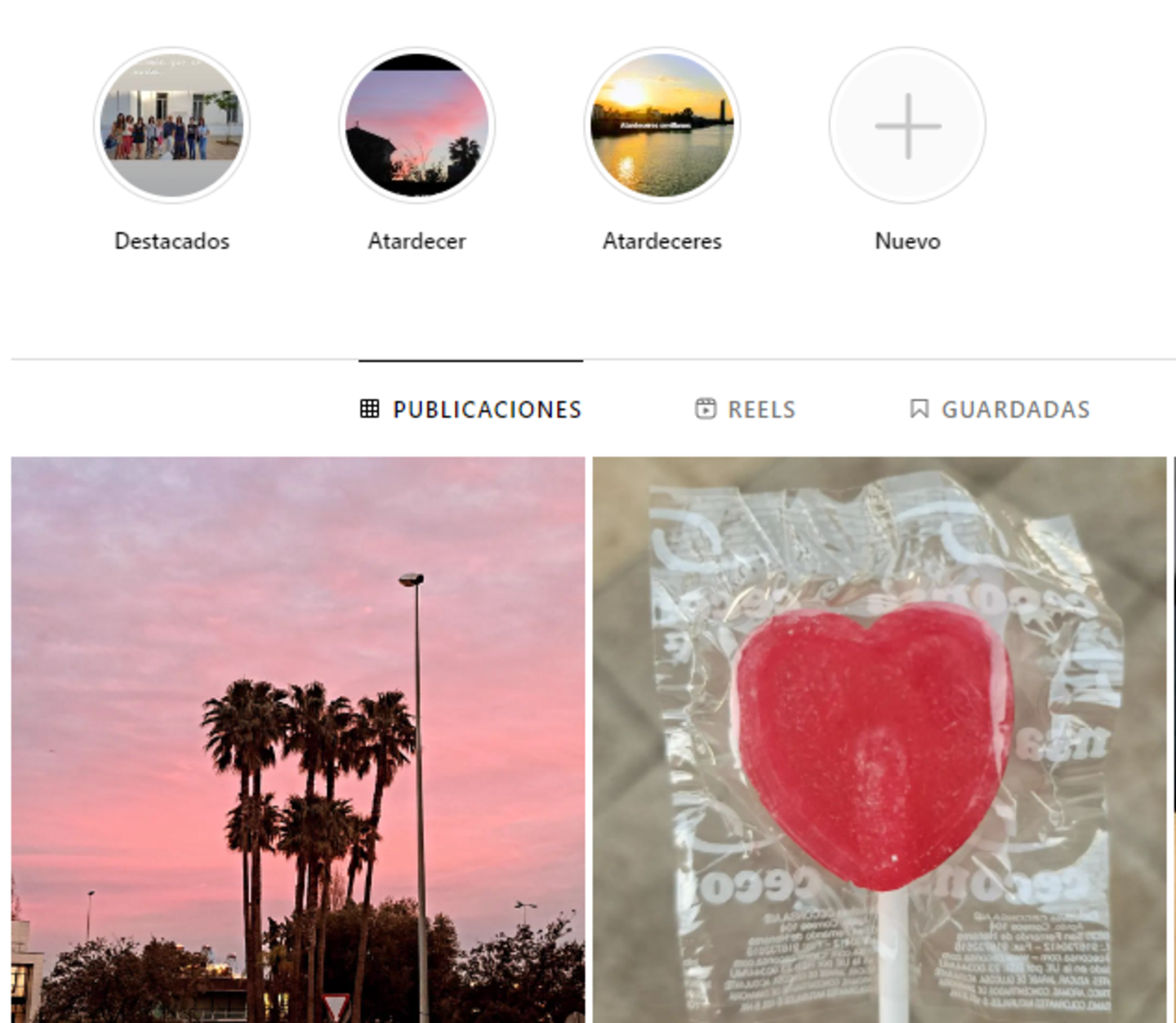 Publicaciones en historias y feed de Instagram