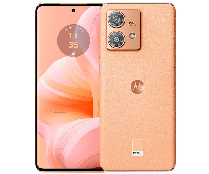 motorola edge 40 neo en color Peach Fuzz