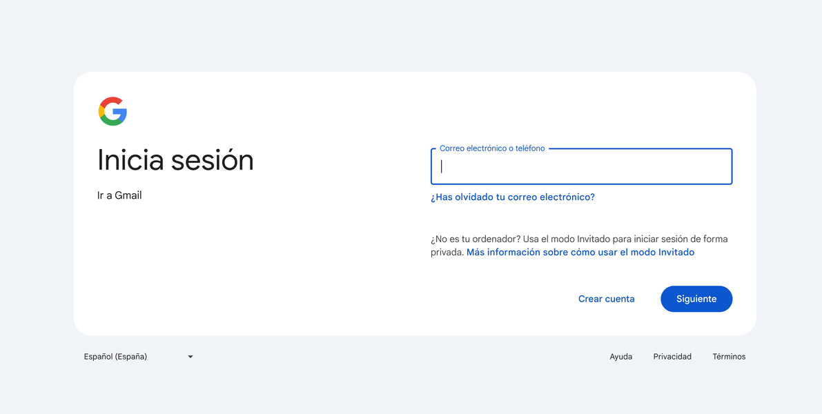 La forma de iniciar sesión en Google cambia: esta es la nueva página de inicio que verás a partir de ahora