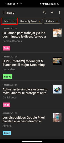 Ni Pocket ni Raindrop: esta es la app Android que uso desde principios de año para organizar mis enlaces