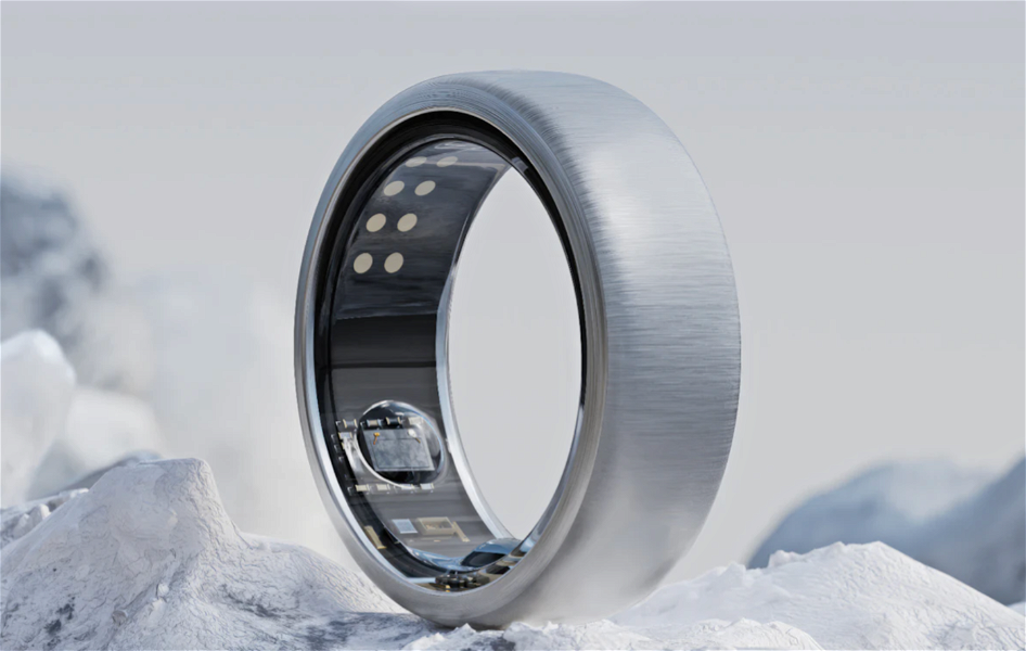Oura Ring titanio cepillado