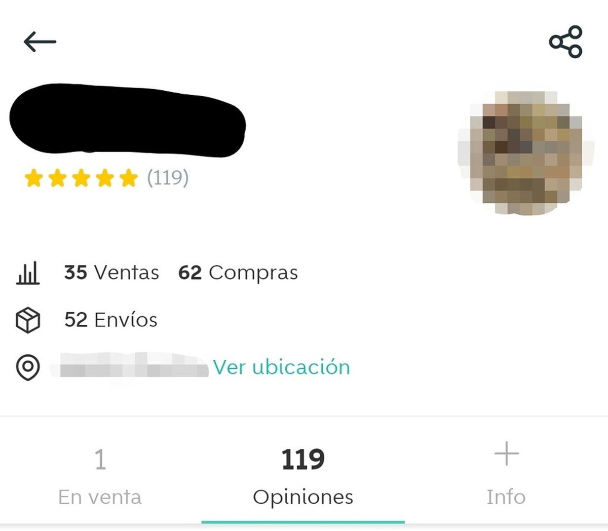 Analiza detalladamente el perfil del vendedor