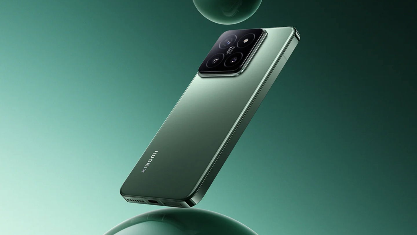Xiaomi 14 en color verde jade