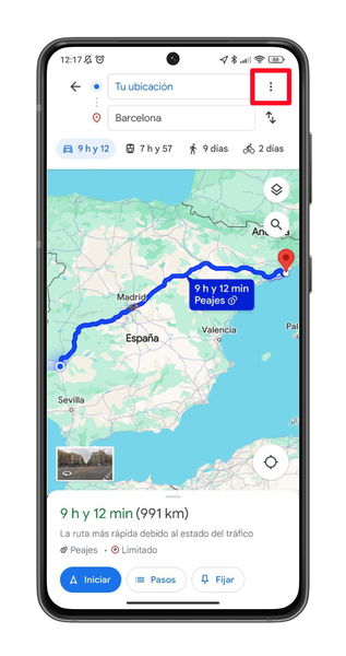 Cómo ahorrar dinero evitando los peajes en tus rutas con Google Maps