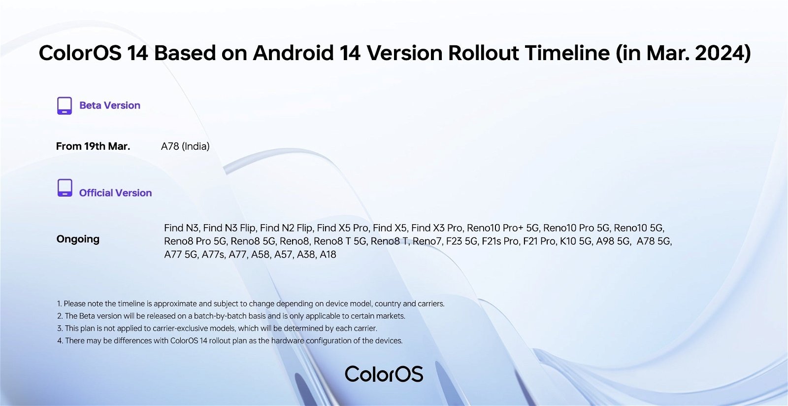 Si tienes uno de estos móviles OPPO, podrás descargar la actualización a ColorOS 14 este mes
