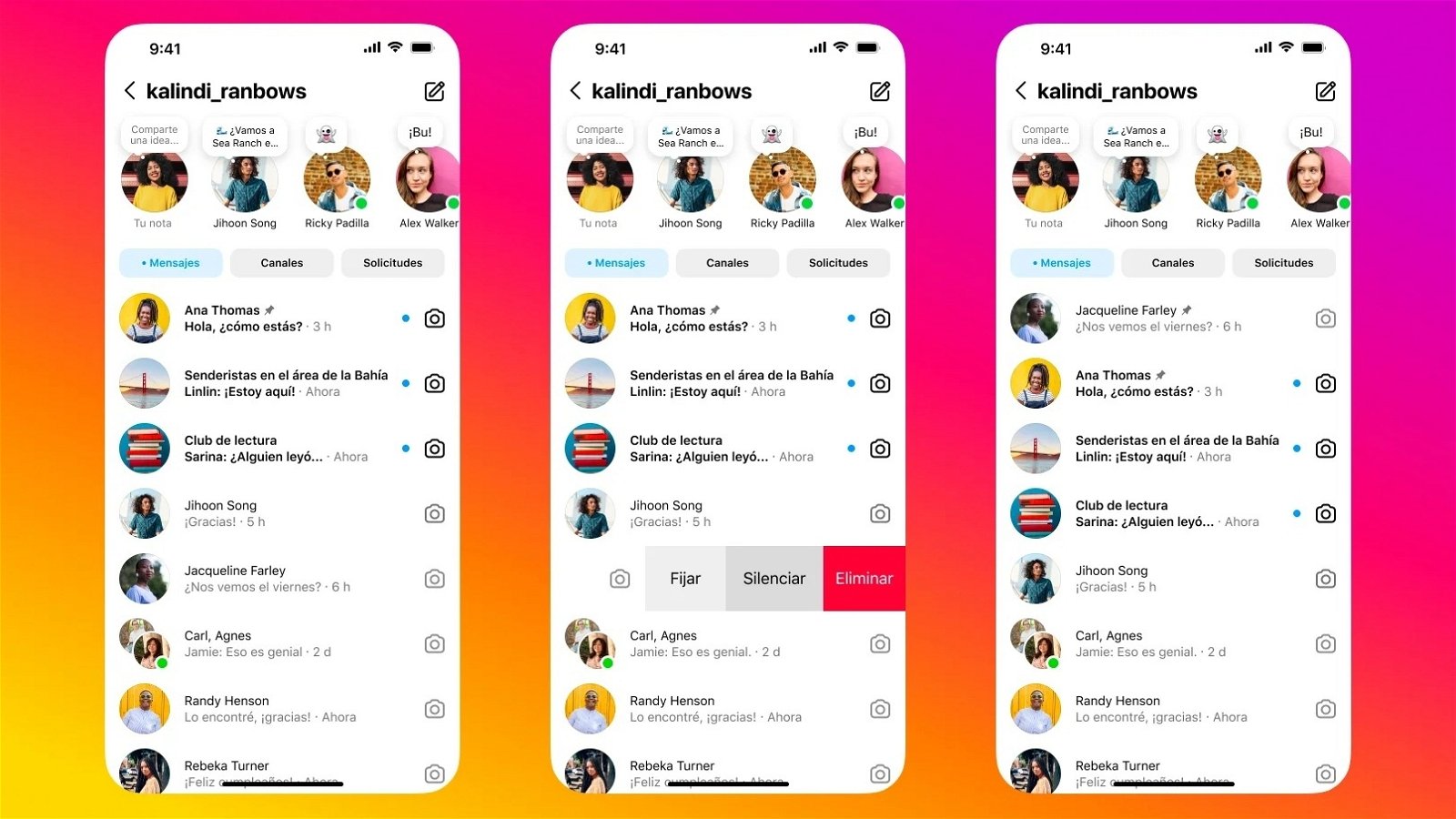 Los mensajes de Instagram mejoran con nuevas funciones inspiradas en WhatsApp