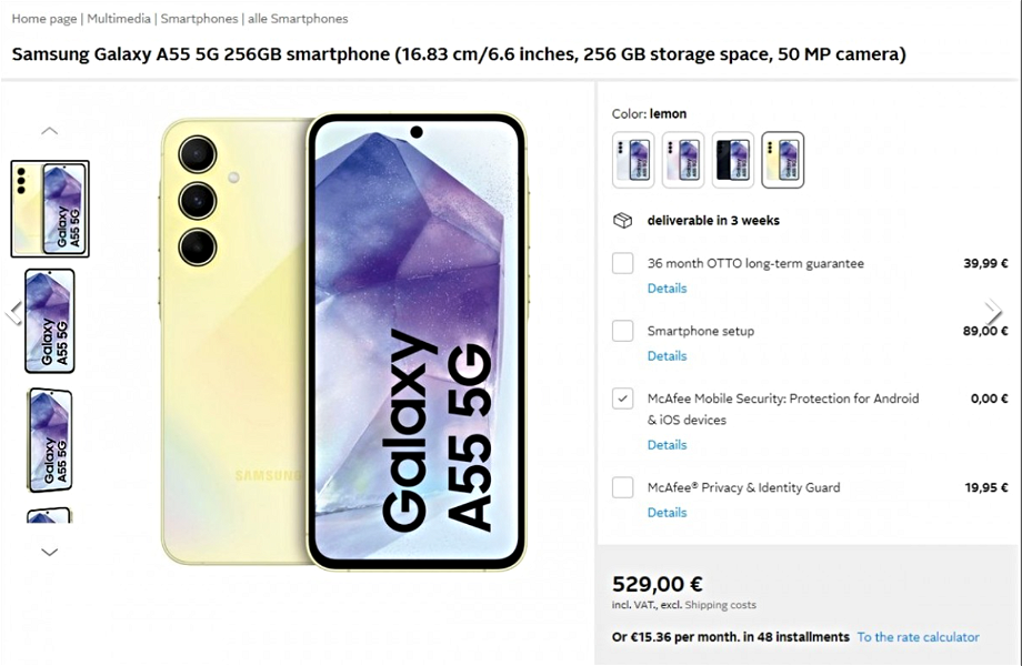 Todavía no se han presentado, pero ya sabemos cuánto costarán los Samsung Galaxy A35 y A55