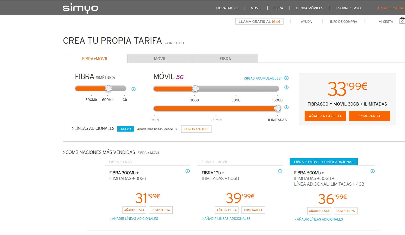 Simyo aumenta sus GB sin subir precios