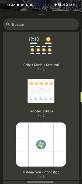 Estos son los widgets que siempre uso en cualquier móvil Android