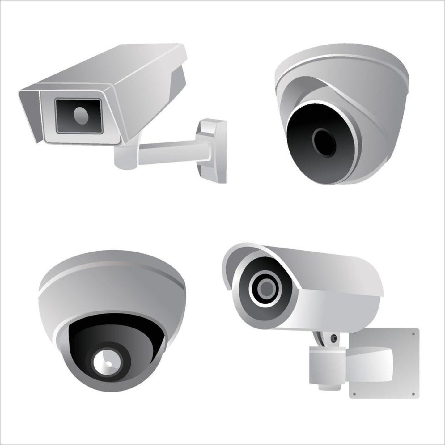 Diferentes diseños de cámaras de vigilancia
