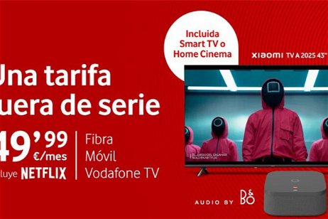 Elige entre una Smart TV o un decodificador 4K con el nuevo pack de Vodafone de fibra, móvil y Netflix