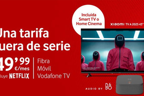 Elige entre una Smart TV o un decodificador 4K con el nuevo pack de Vodafone de fibra, móvil y Netflix