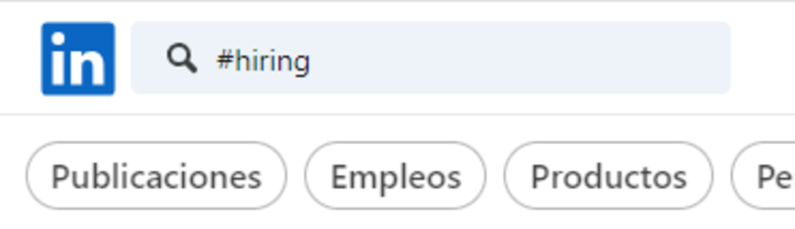Hashtag para encontrar trabajo en LinkedIn