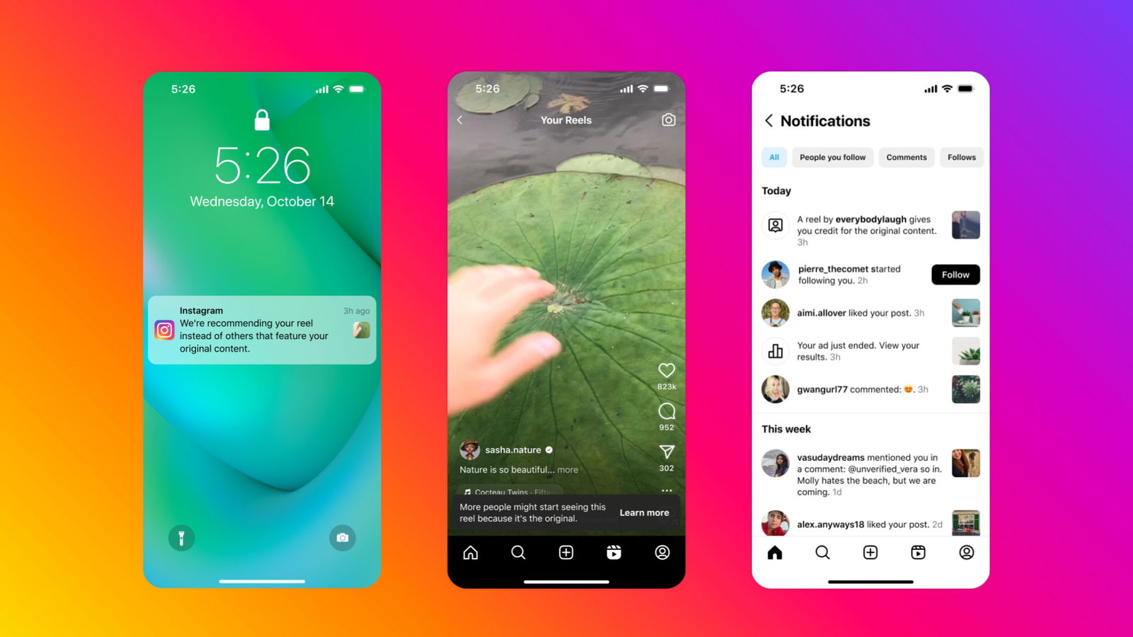 Instagram actualiza su algoritmo para potenciar el contenido original