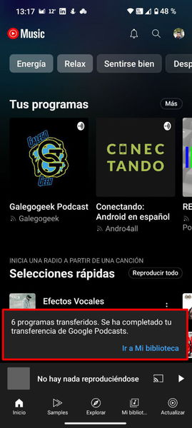 Cómo exportar todos tus podcasts de Google Podcasts a YouTube Music o a cualquier otra plataforma