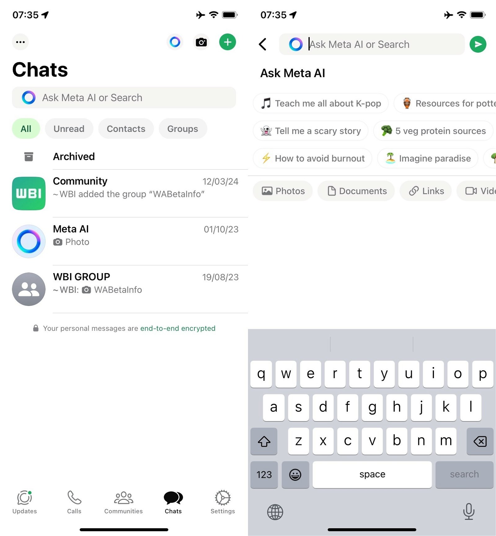 WhatsApp recibe su dosis de IA el chatbot Meta AI ya está disponible para algunos usuarios
