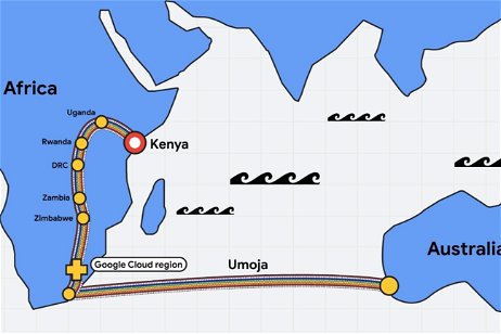 Google planea conectar África con Australia a través de un inmenso cable submarino de fibra óptica