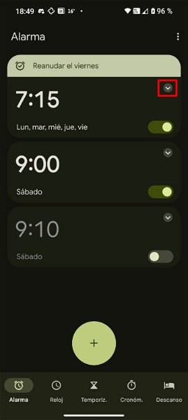 Como pausar una alarma en cualquier móvil Android