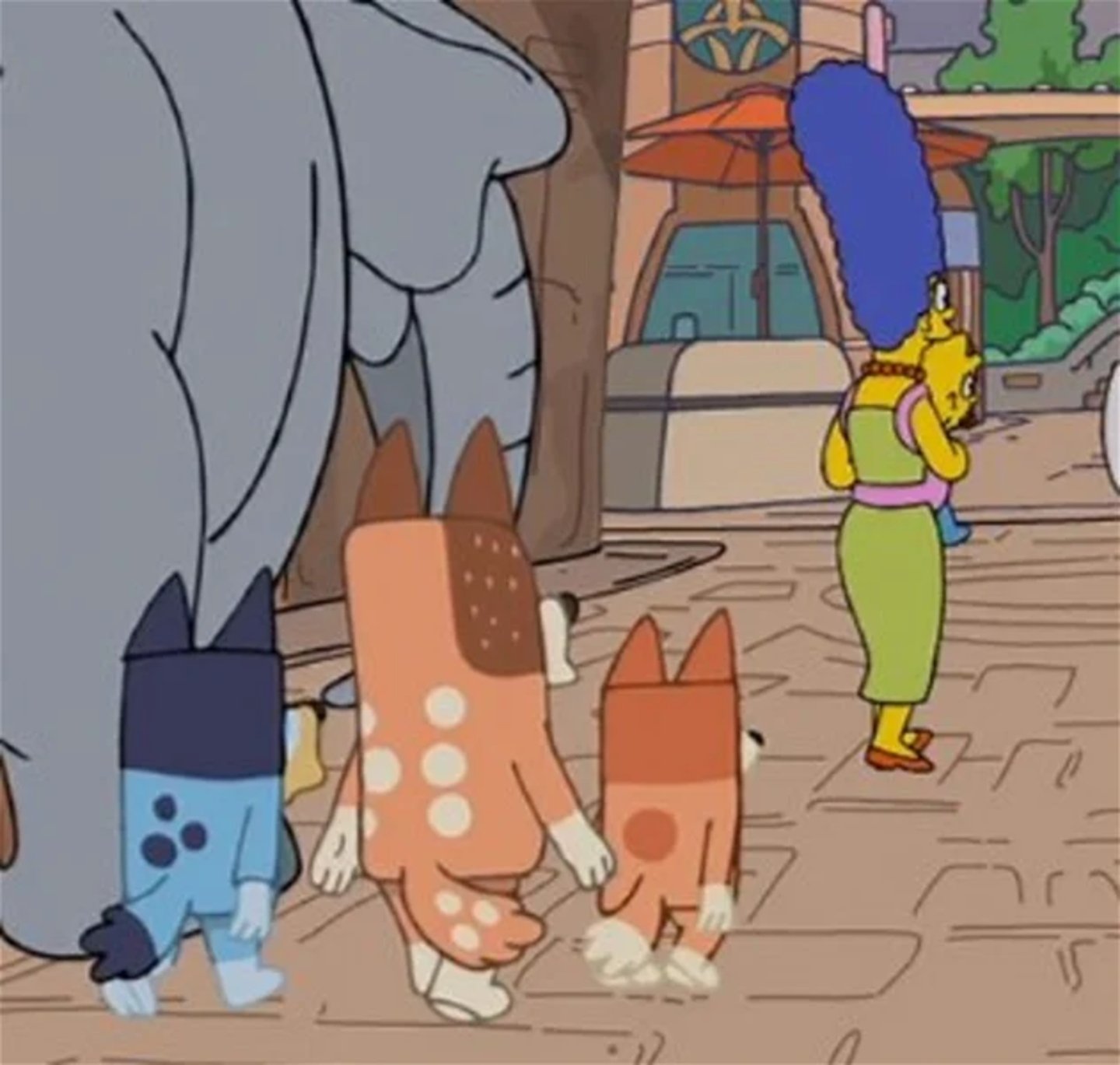'Bluey' y 'Los Simpson' se unen en un nuevo y legendario crossover