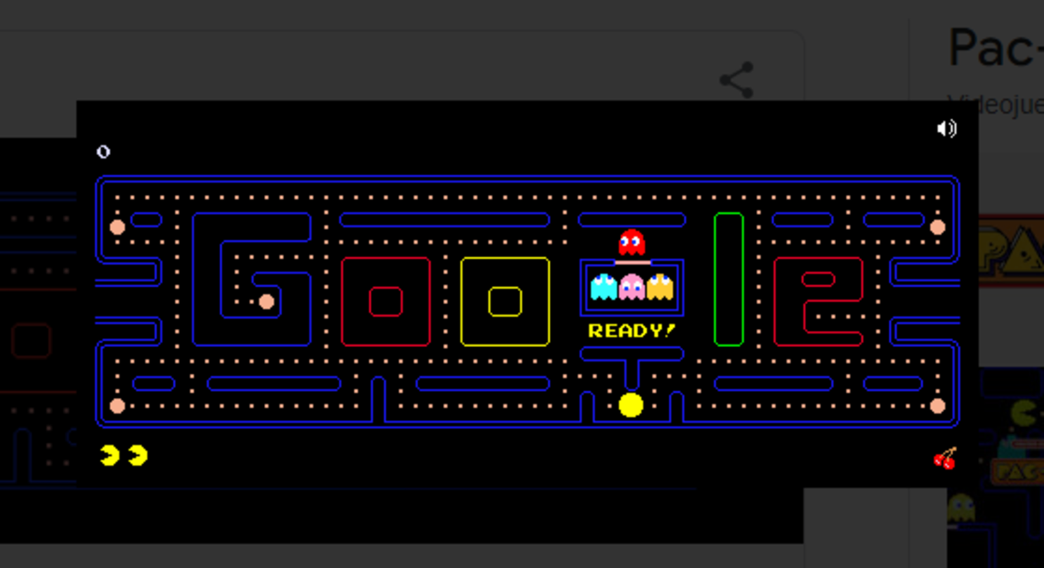 Juego de pacman de Google