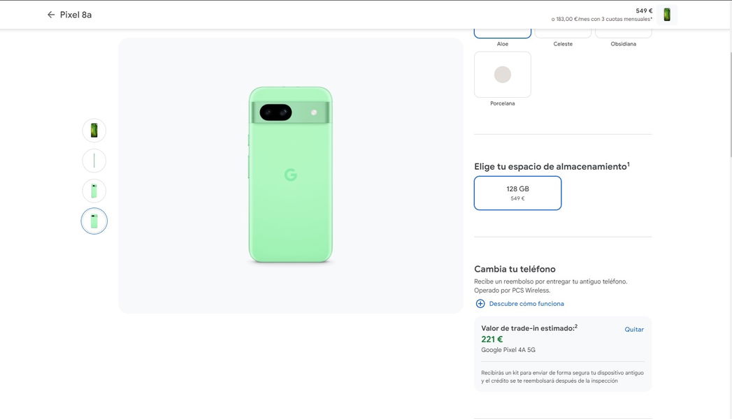 Si tienes un Pixel 4a o 4a 5G te puedes ahorrar más de 200 euros en el nuevo Google Pixel 8a