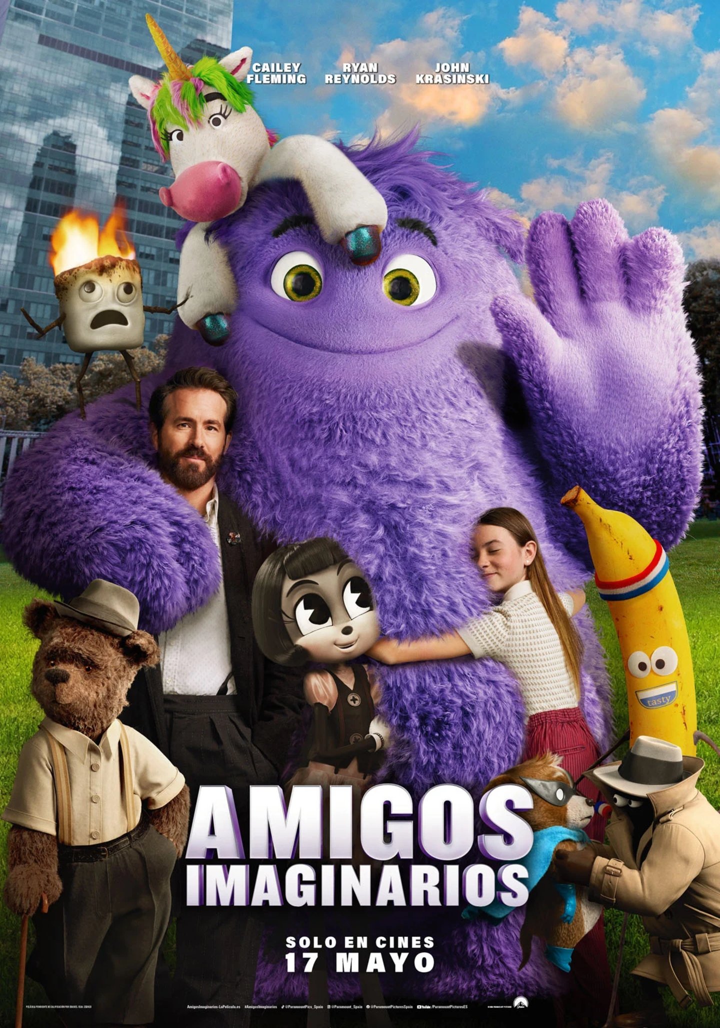 Poster oficial 'Amigos imaginarios'