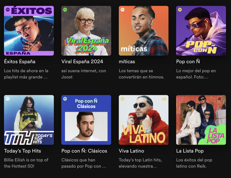 Nueva fuente Spotify Mix ejemplo 2