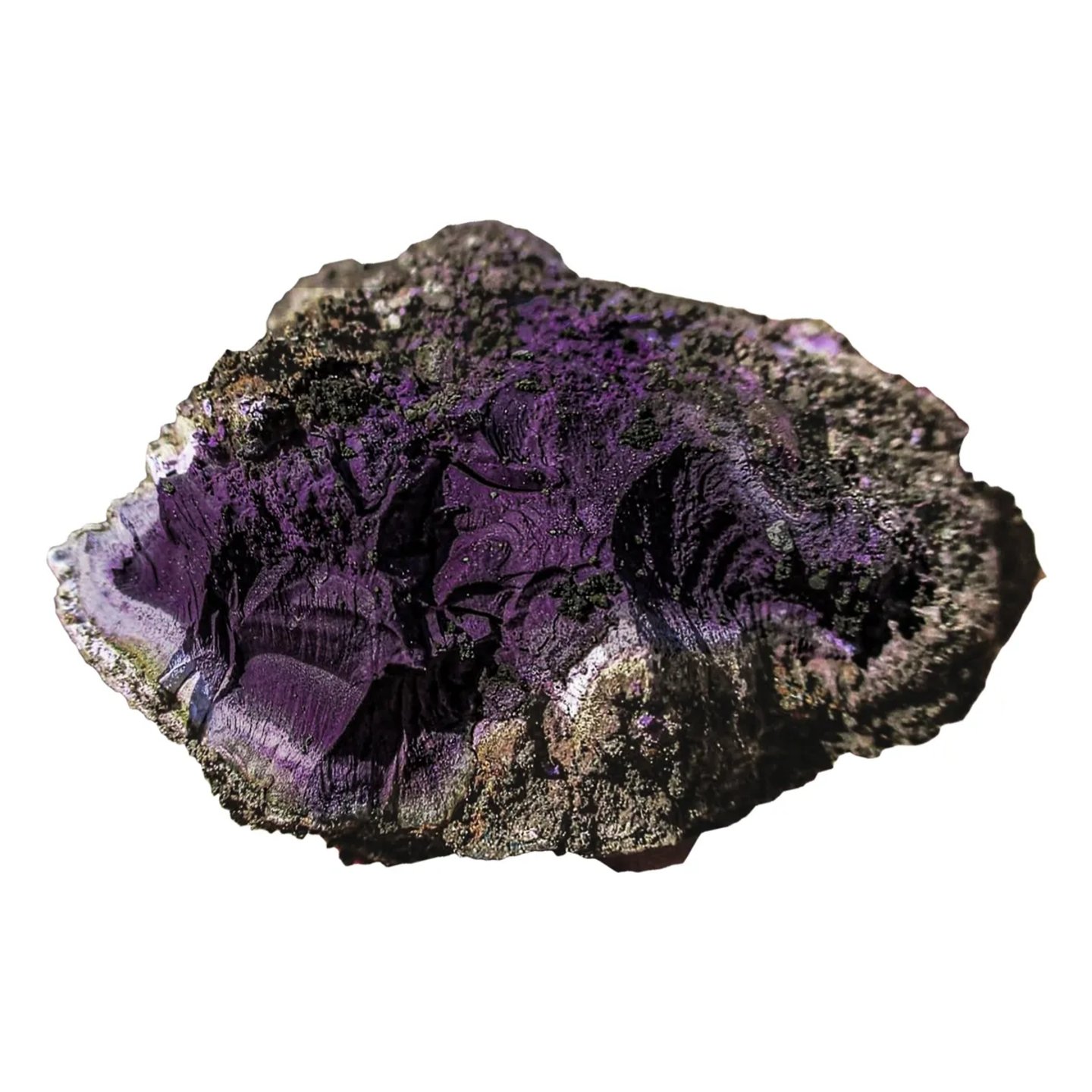 una piedra de pigmento de purpura de tiro