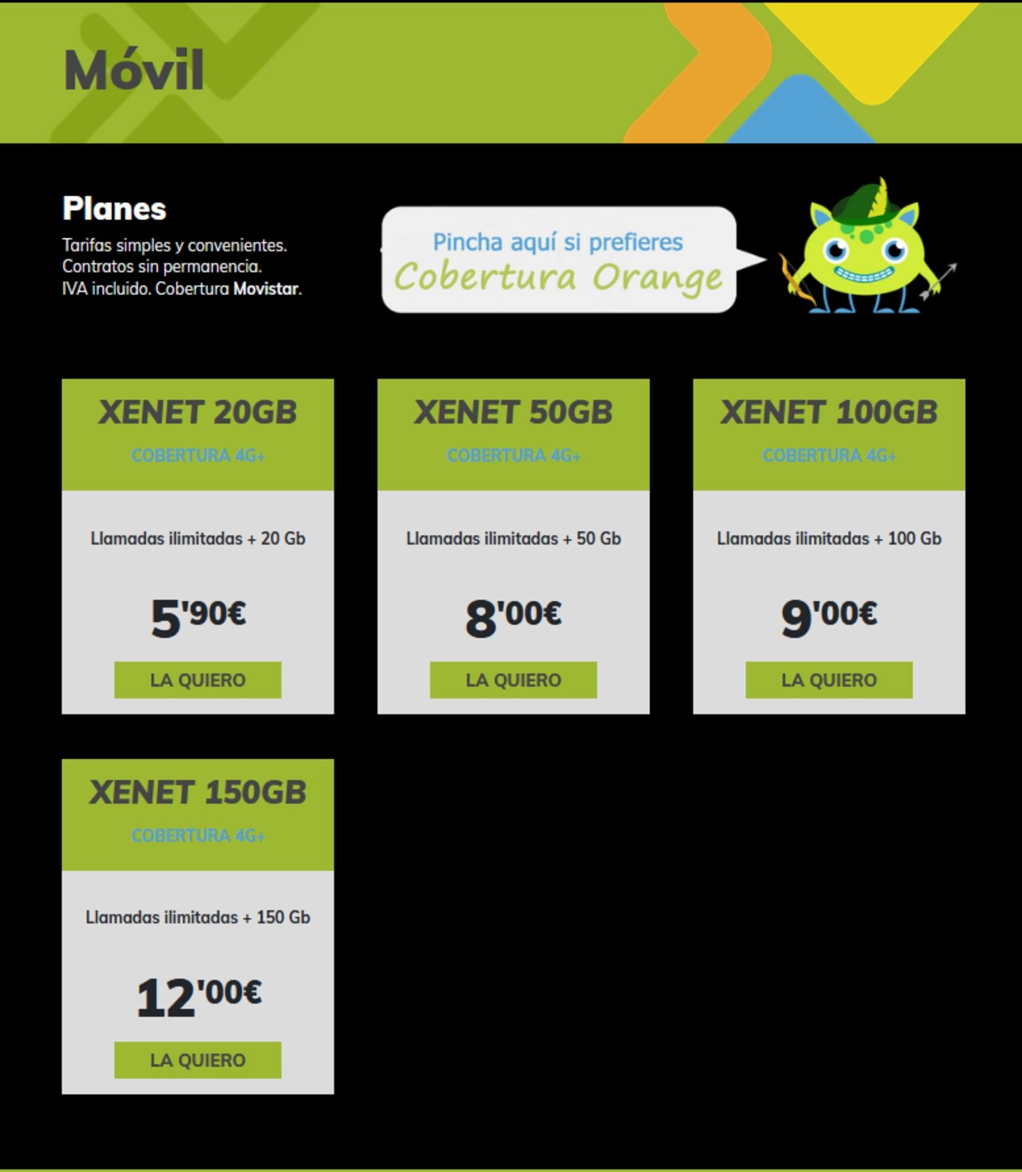 Xenet revienta la oferta low-cost: hasta 150 GB por 12 euros