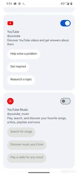 Google Gemini contará, muy pronto, con una extensión para YouTube Music