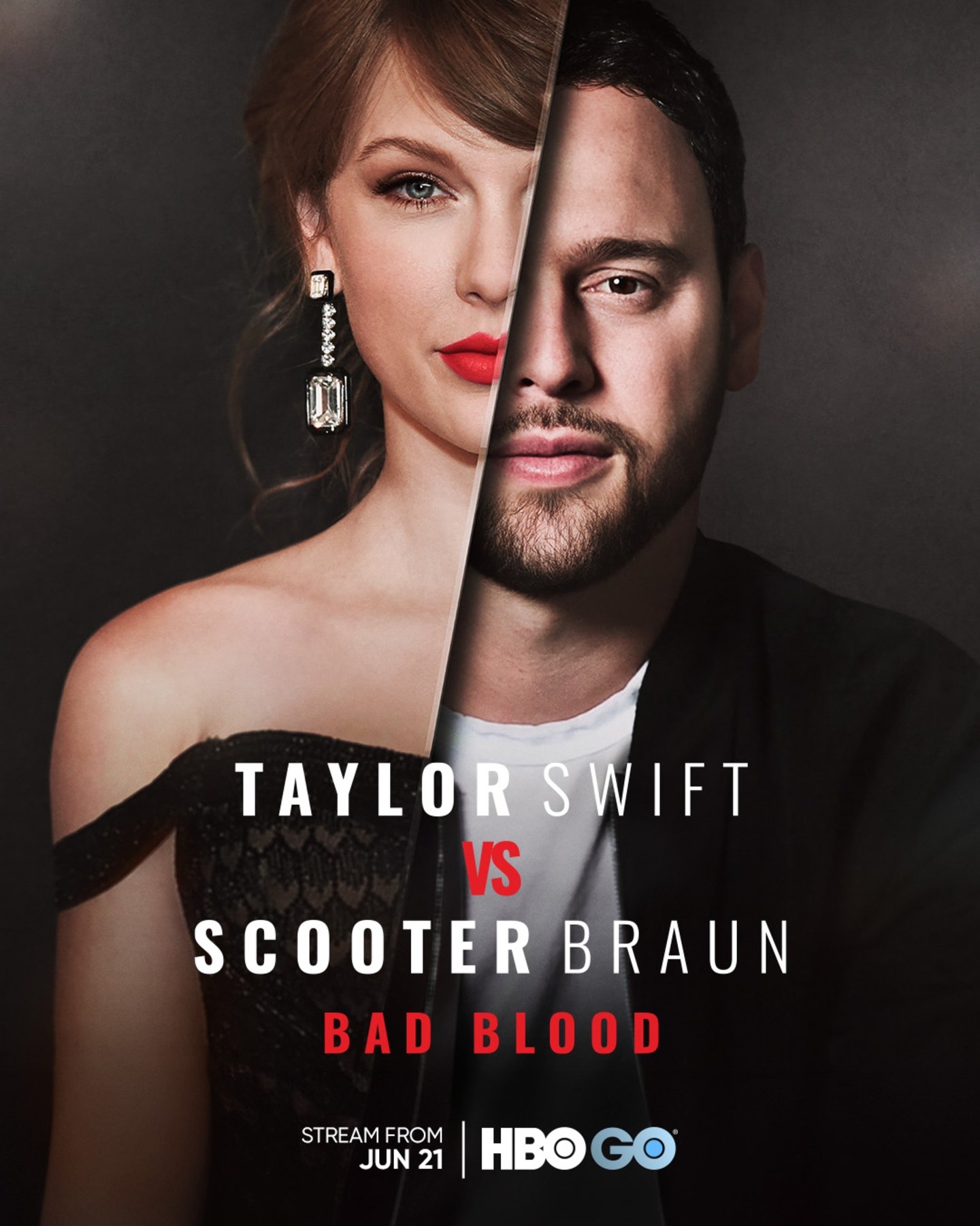 Póster oficial Taylor Swift vs. Scooter Braun: Bad Blood