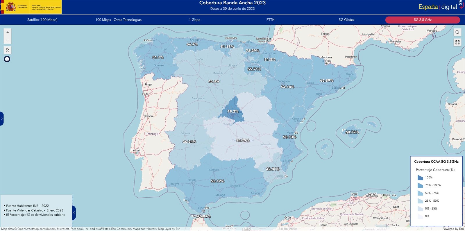 ¿Cómo es la cobertura de banda ancha en tu municipio? Este nuevo mapa interactivo te permite consultarlo