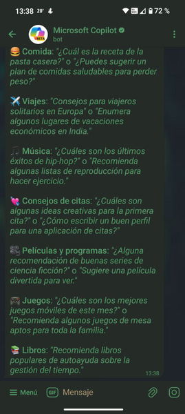 Cómo activar y usar el nuevo bot de Microsoft Copilot en Telegram