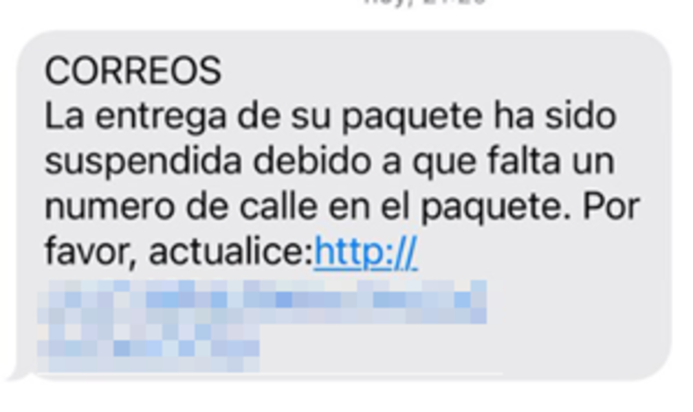 INCIBE alerta de una nueva campaña de mensajes fraudulentos que suplantan a Correos