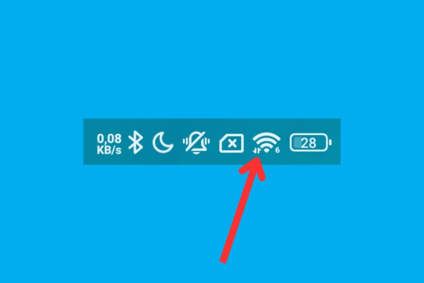 Qué significan las flechas que salen en los iconos superiores del móvil
