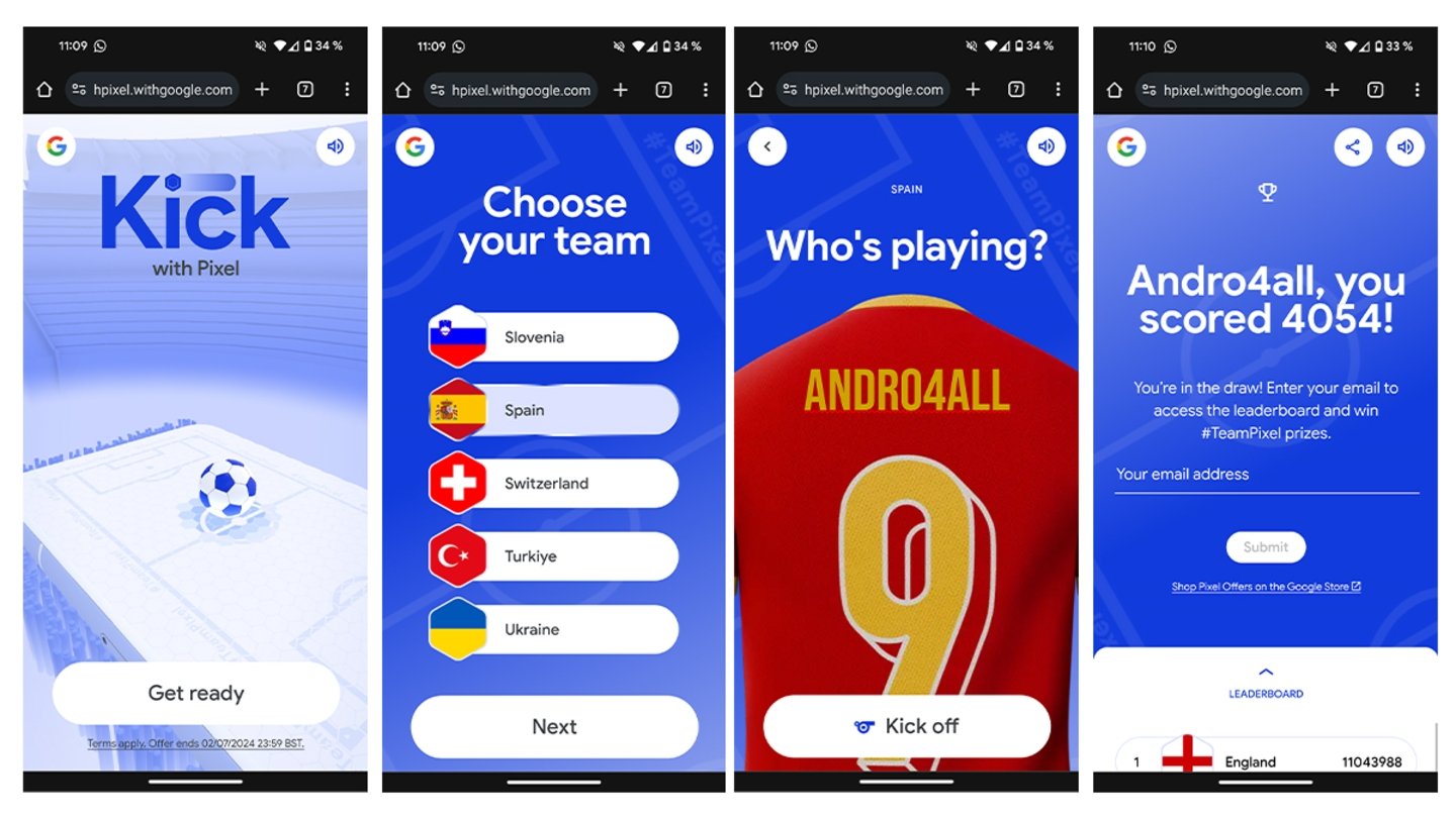 Google lanza un minijuego de fútbol por la Eurocopa permite conseguir descuentos y premios reales