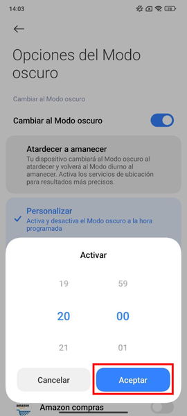 ¿Tienes un móvil Xiaomi? Con este sencillo truco puedes activar automáticamente el modo oscuro al atardecer