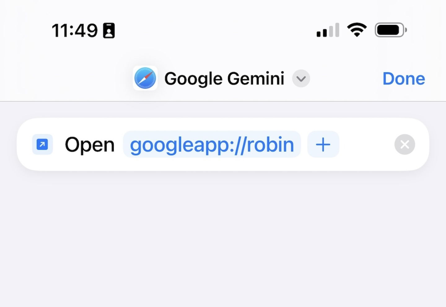 Atajo de Google Gemini