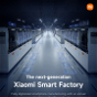 Cartel promocional de la nueva fábrica inteligente de Xiaomi en Changping (Pekín, China)