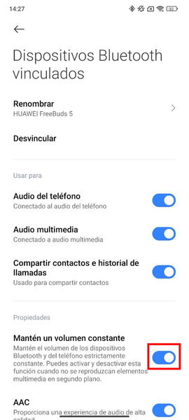 Si desactivas esta función en tu móvil Xiaomi tus auriculares inalámbricos sonarán mucho más alto